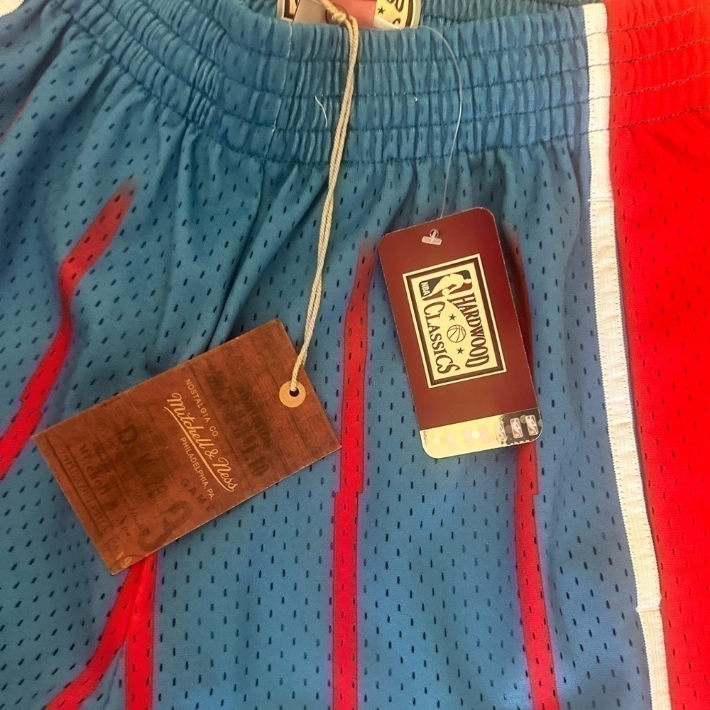 Mens Mitchell & Ness NBA RELOAD SHORTS - HOUSTON ROCKETS 1996 size S Small - Picture 4 of 7